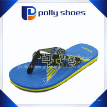 Fashion Fabric Strap Zapatillas de playa Stock Flip Flop